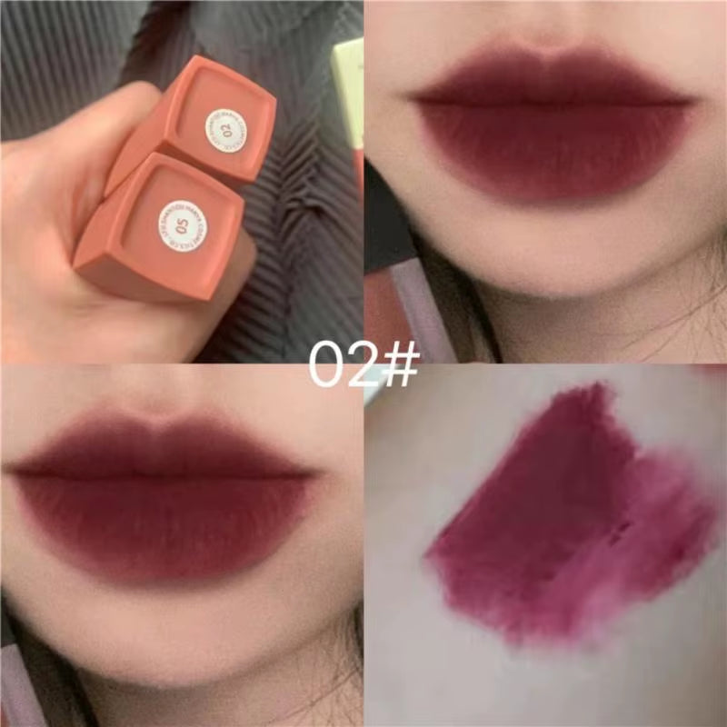 Powder Fog Fluffy Lipstick Lip Mud Hot Moisturizing Waterproof Sustained Air Lip Glaze Frosted Lip Gloss Korean Makeup Cosmetics