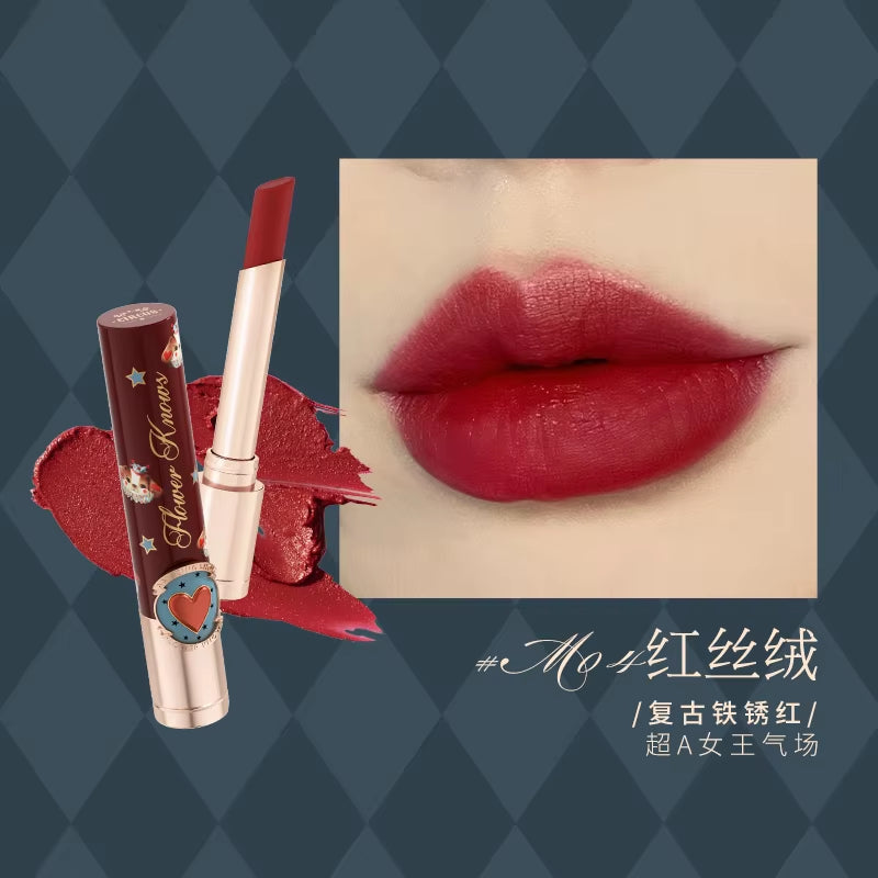 Flower Knows Circus Lipstick Velvet Moisture Matte Finish Waterproof Lip Stick Korean Makeup Lipgloss