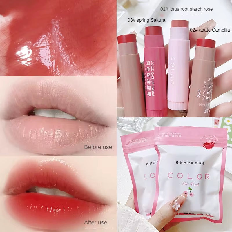1/3PC Moisturizing Lip Balm Lipstick Makeup Long Lasting Anti-Drying Hydration Nourish Lip Balm Lip Tint Korean Makeup Lip Care