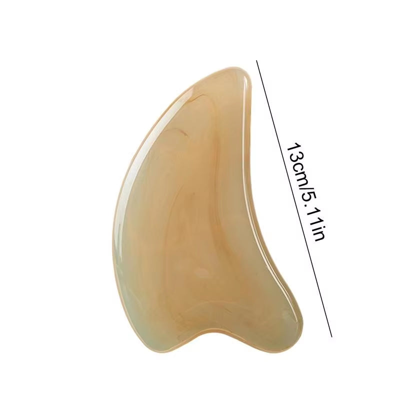 Gua Sha Stone Guasha Stone Facial Skin Care Comfortable Smooth Elegant Skin Care Gua Sha Massage Tool for Face Eyes and Neck