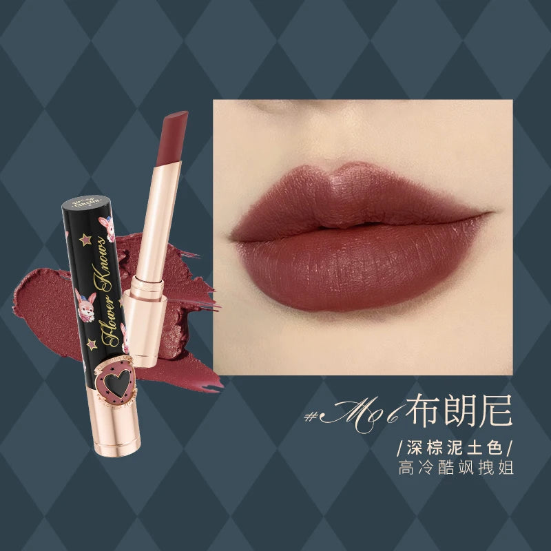 Flower Knows Circus Lipstick Velvet Moisture Matte Finish Waterproof Lip Stick Korean Makeup Lipgloss