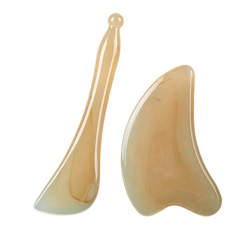 Gua Sha Stone Guasha Stone Facial Skin Care Comfortable Smooth Elegant Skin Care Gua Sha Massage Tool for Face Eyes and Neck