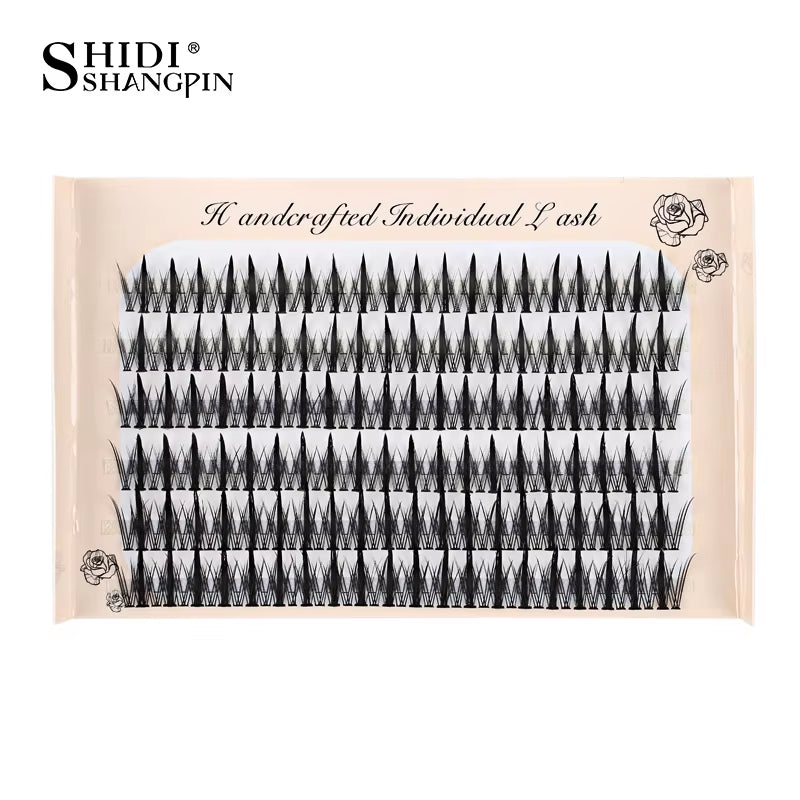 246 Bundles Manga False Eyelash Doll Eyes Natural Anime Eyelash Cosplay 3D Spiky Wispy Thick Mink Fake Eyelashes Korean Makeup
