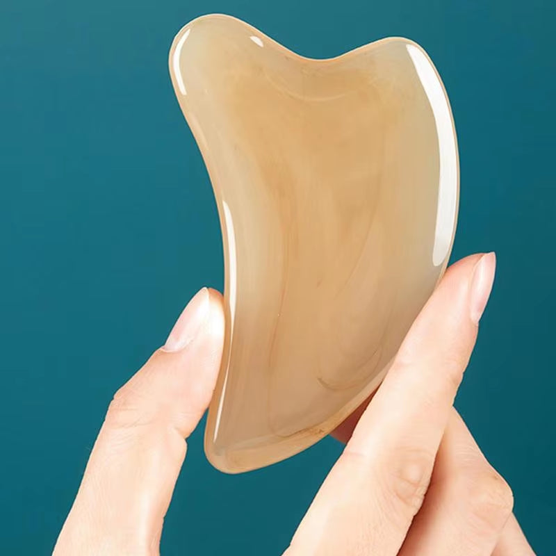 Gua Sha Stone Guasha Stone Facial Skin Care Comfortable Smooth Elegant Skin Care Gua Sha Massage Tool for Face Eyes and Neck