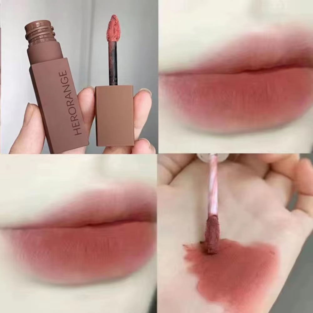 Powder Fog Fluffy Lipstick Lip Mud Hot Moisturizing Waterproof Sustained Air Lip Glaze Frosted Lip Gloss Korean Makeup Cosmetics