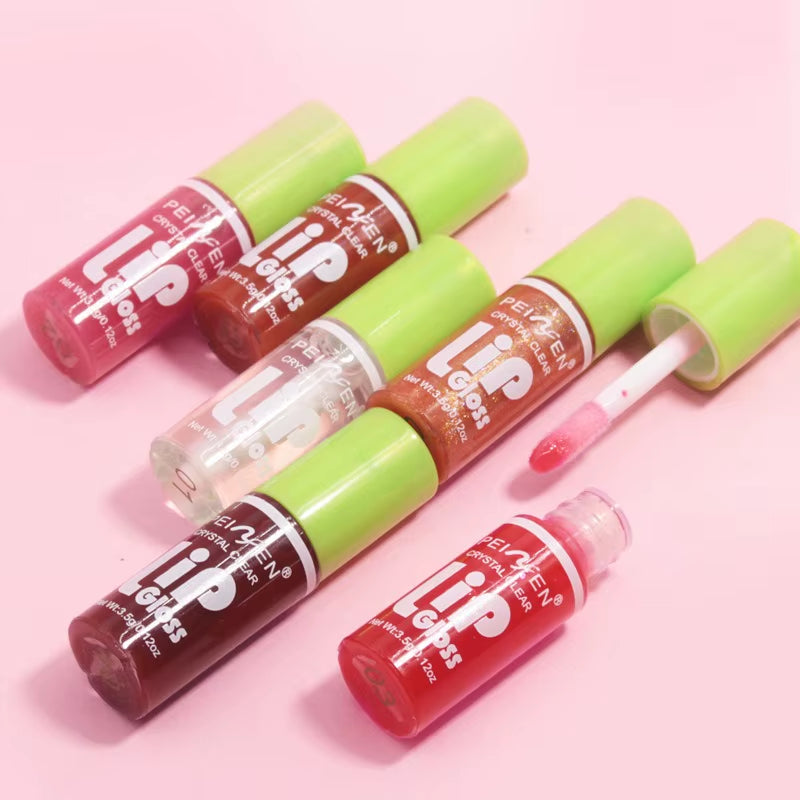 6PCS Moisturizing Lip Gloss Transparent Lip Oil Sexy Hydrating Lip Lip Cosmetics for Make up Liquid Lipstick Lips Cosmetics Gift