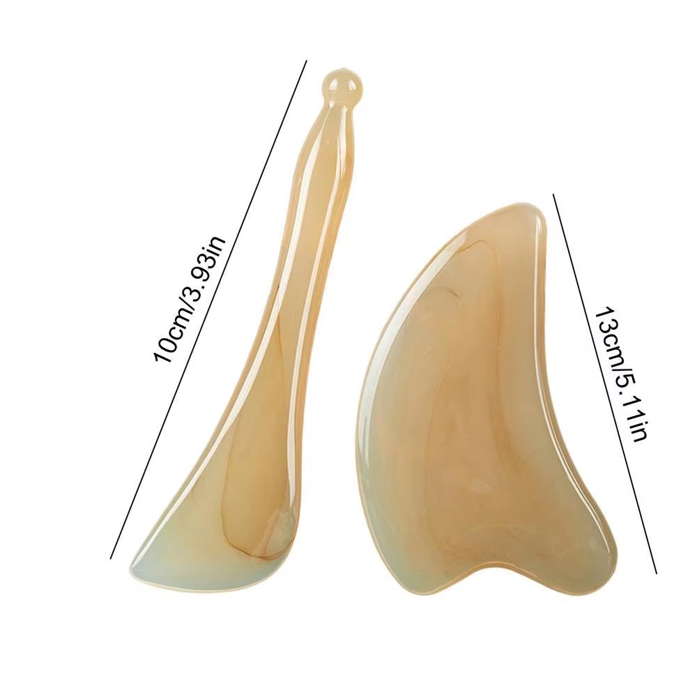 Gua Sha Stone Guasha Stone Facial Skin Care Comfortable Smooth Elegant Skin Care Gua Sha Massage Tool for Face Eyes and Neck