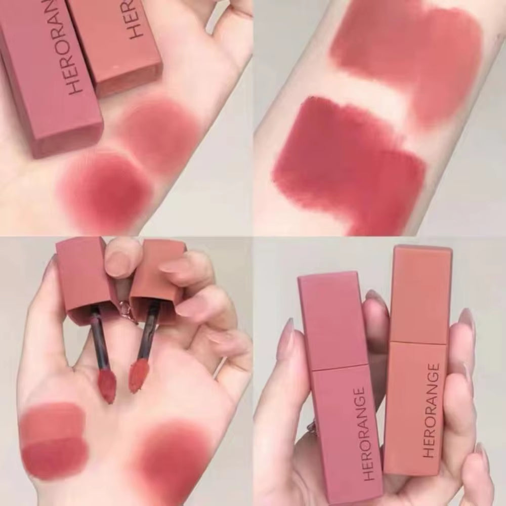 Powder Fog Fluffy Lipstick Lip Mud Hot Moisturizing Waterproof Sustained Air Lip Glaze Frosted Lip Gloss Korean Makeup Cosmetics