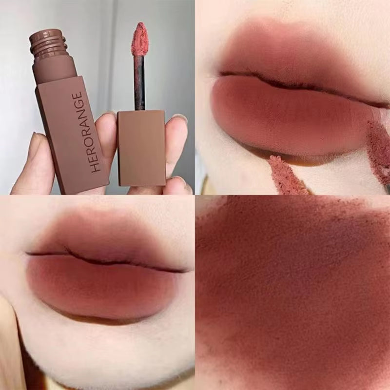 Powder Fog Fluffy Lipstick Lip Mud Hot Moisturizing Waterproof Sustained Air Lip Glaze Frosted Lip Gloss Korean Makeup Cosmetics