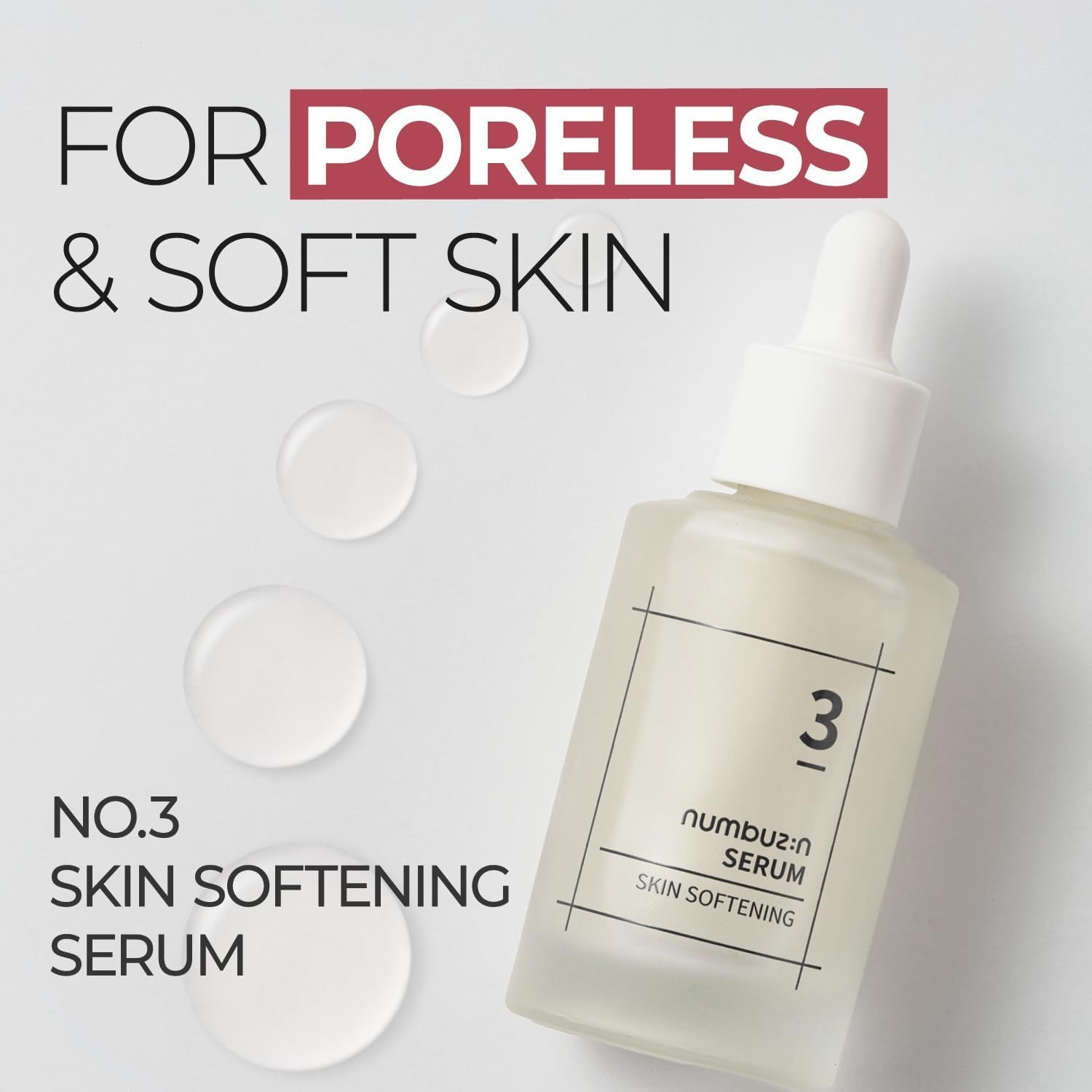 No.3 Skin Softening Serum - Targets Pores and Textured Skin for a Smooth, Glass-Like Finish with Bifida, Galactomyces, Niacinamide, Adenosine, and Panthenol - 50 ml