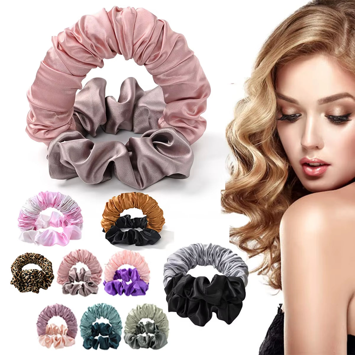 Curly Hair Products Silk Sleep Hair Curler Roller No Heat Short Long Hair Styling Tool Heatless Hair Curlers Boucleur Cheveux