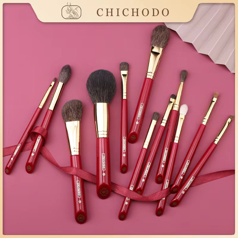 CHICHODO Professional Luxury Makeup Brush Set - Premium Soft Animal Hair Cosmetics Tools