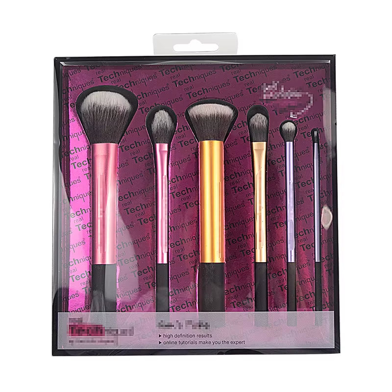 Premium Complete Makeup Brush Set: Powder, Blusher, Halo Dye, Eye Shadow Brushes, and Beauty Sponge
