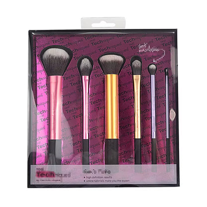 Premium Complete Makeup Brush Set: Powder, Blusher, Halo Dye, Eye Shadow Brushes, and Beauty Sponge