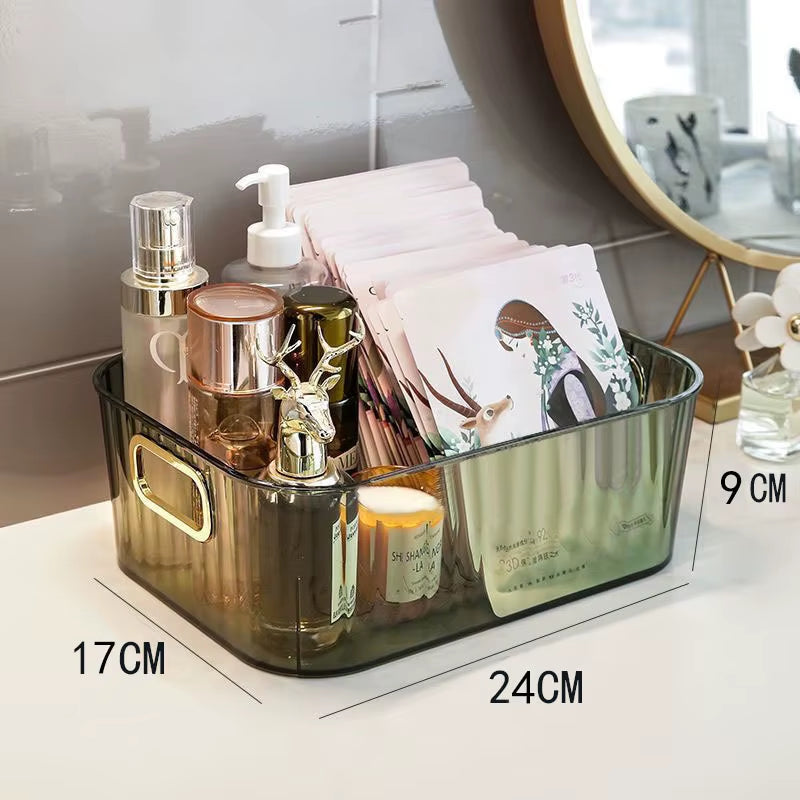 Desktop Cosmetics Storage Box, Desktop Cosmetics Storage Box, Clothing, Miscellaneous Items, Coffee Table, Snacks Storage Basket