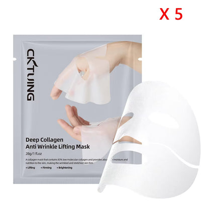 Baby Collagen Glow Mask Peel off Mask Korean Face Firming Mask Hydrating Deep Moisturing Facial Gel Mask Make Glowy Smooth Skin