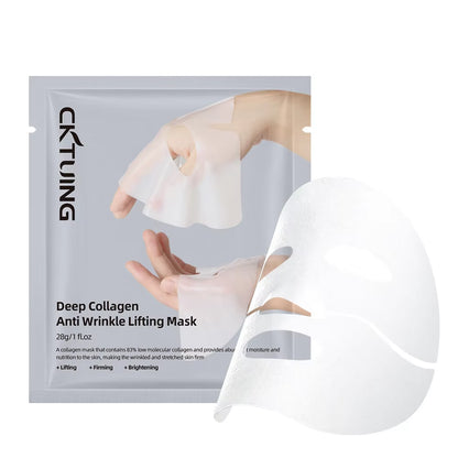 Baby Collagen Glow Mask Peel off Mask Korean Face Firming Mask Hydrating Deep Moisturing Facial Gel Mask Make Glowy Smooth Skin