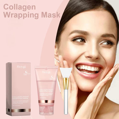 Baby Collagen Glow Mask Peel off Mask Korean Face Firming Mask Hydrating Deep Moisturing Facial Gel Mask Make Glowy Smooth Skin