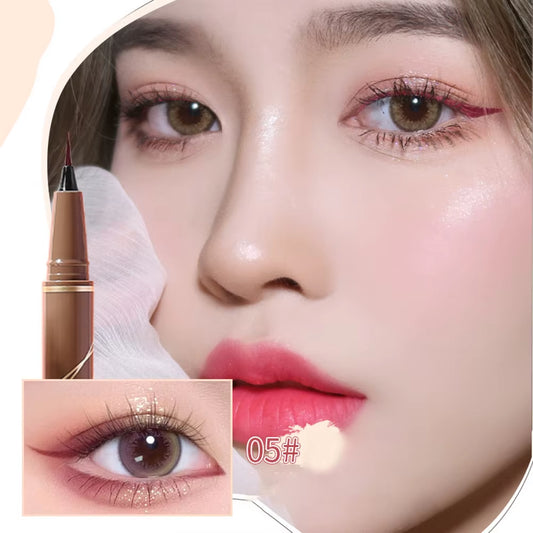 Ultra-Thin Waterproof Liquid Eyeliner Korean Makeup for Women Quick Dry Smooth Eye Liner Long Last Lower Eyelash Pen Cosmetics