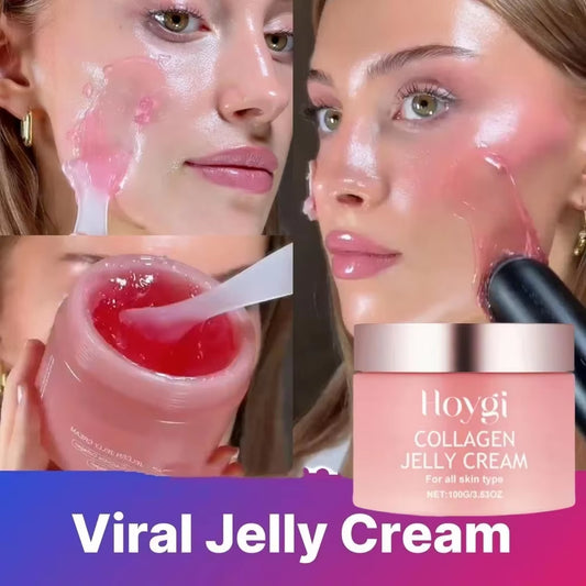 100ML Collagen Jelly Cream for Deep Hydration, Firmness, and Radiance - Reduces Sagging and Wrinkles - Korean Skincare Face Mask