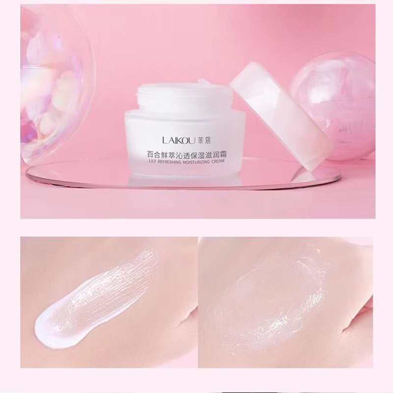 LAIKOU Skin Care Face Cream Tender Moisturizing Nourishing Brightening Hyaluronic Acid Facial Cream Korean Skin Care Cosmetic