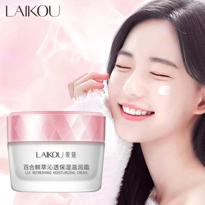 LAIKOU Skin Care Face Cream Tender Moisturizing Nourishing Brightening Hyaluronic Acid Facial Cream Korean Skin Care Cosmetic