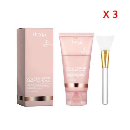 Baby Collagen Glow Mask Peel off Mask Korean Face Firming Mask Hydrating Deep Moisturing Facial Gel Mask Make Glowy Smooth Skin